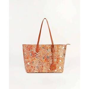 NEW LOYAL WEST women's california poppy large bag in golden floral leather